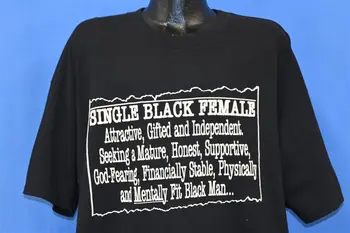 90s Single Black Female Funny Big Dogs póló 2XL