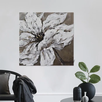 Absztrakt Virágművészet Olajfestmény Egyszerű design Lakberendezési kiegészítők Modern fali képek a nappalihoz Műalkotás vászon