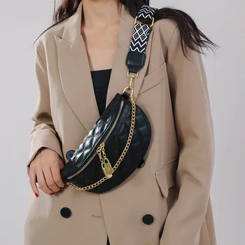 Designer banántáska Mellkastáska nőknek Deréktáska Divat váll crossbody táska Női bőr övtáska Női Fanny csomagok