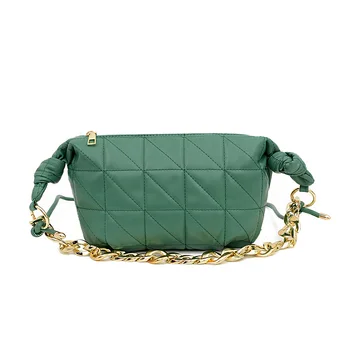 Luxus dizájner crossbody táskák nőknek Divatos kézitáskák Divatos kockás válltáska Női láncpántos hónalj táskák