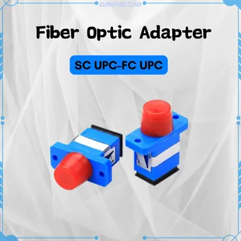 száloptikai csatoló SC UPC-FC UPC száloptikai karimás csatlakozó négyzet alakú esztergálású kerek fejű távközlési minőségű száloptikai adapter