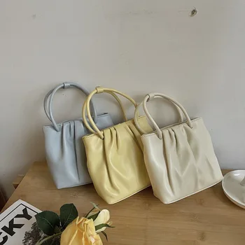 Szögletes rakott sokoldalú kis táska nőknek Tavaszi nyár Új divat kézi alkalmi koreai változat Egy vállas kereszttáska
