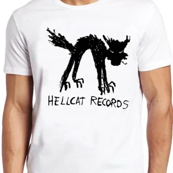 Vinyl Records Póló Seattle Record Store Music Cat Hellcat Cool 38