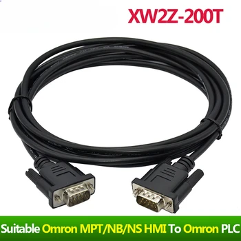 XW2Z-200T XW2Z-500T alkalmas Omron MPT5/NB/NS10 /NT sorozatú RS232 porthoz HMI érintőpanel csatlakozó PLC programozó kábel