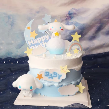 Állat kutya születésnapi zsúr torta teteje Sütőipari kellékek Korea koncert fül gyermekek baba szívesség cupcake sütés Supplie dekorációk Ajándékok